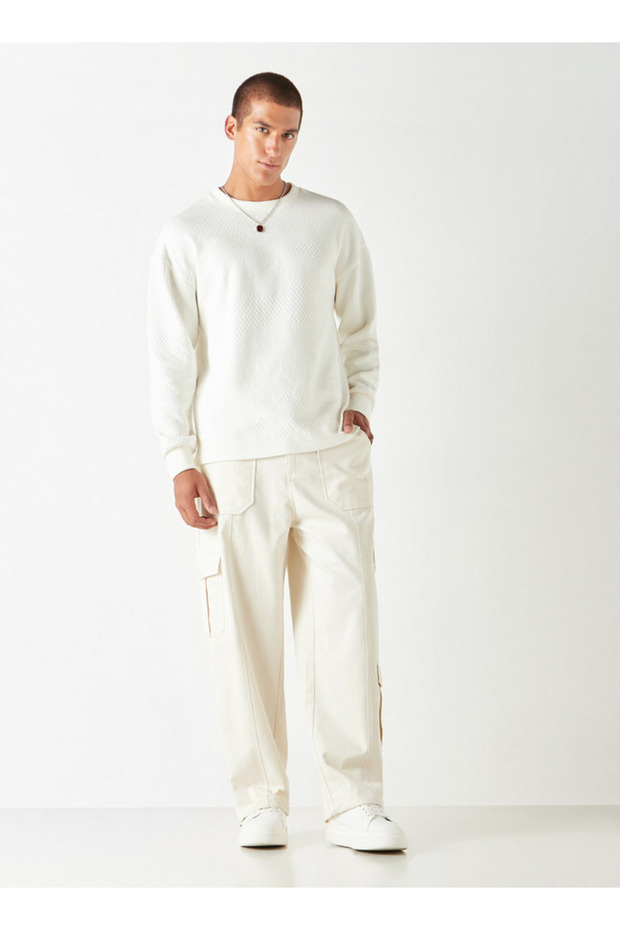 Solid Relaxed Fit Pants with Pockets - 3