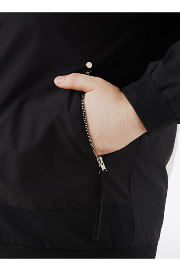 جاكيت بومبر رجالي بقصّة عادية وسحّاب - 4