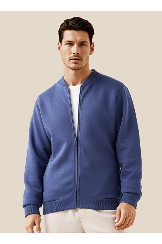 سترة بومبر بسحاب للإغلاق - 1