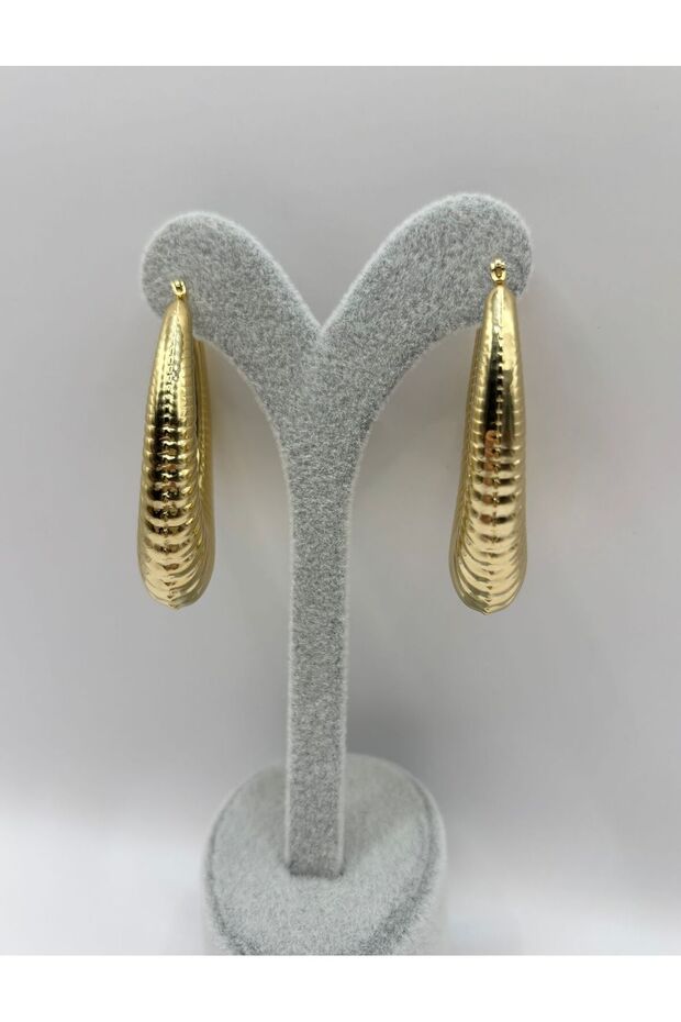 ÇELİK OVAL HALKA KÜPE - 4