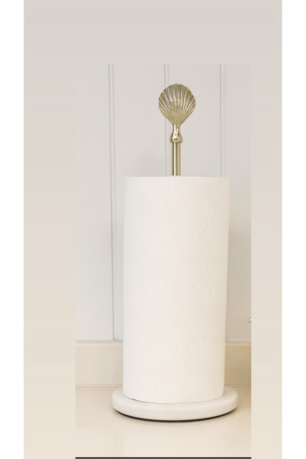 Marble Gold Paper Towel Holder