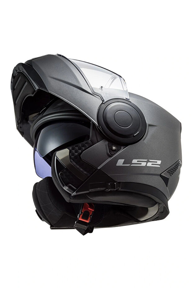 SCOPE 2 MAT TİTANYUM ÇENE AÇILIR KASK - 3