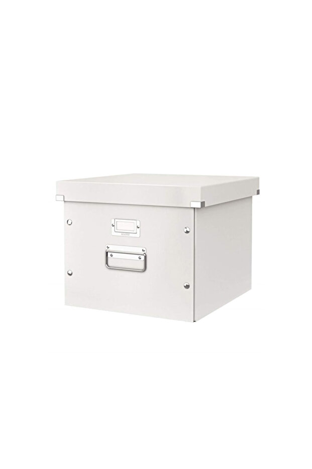 Storage box with lid laminated cardboard with white lid WOW Click&Store - 1