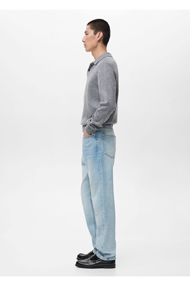 Regular kesim Bob jean pantolon - 6