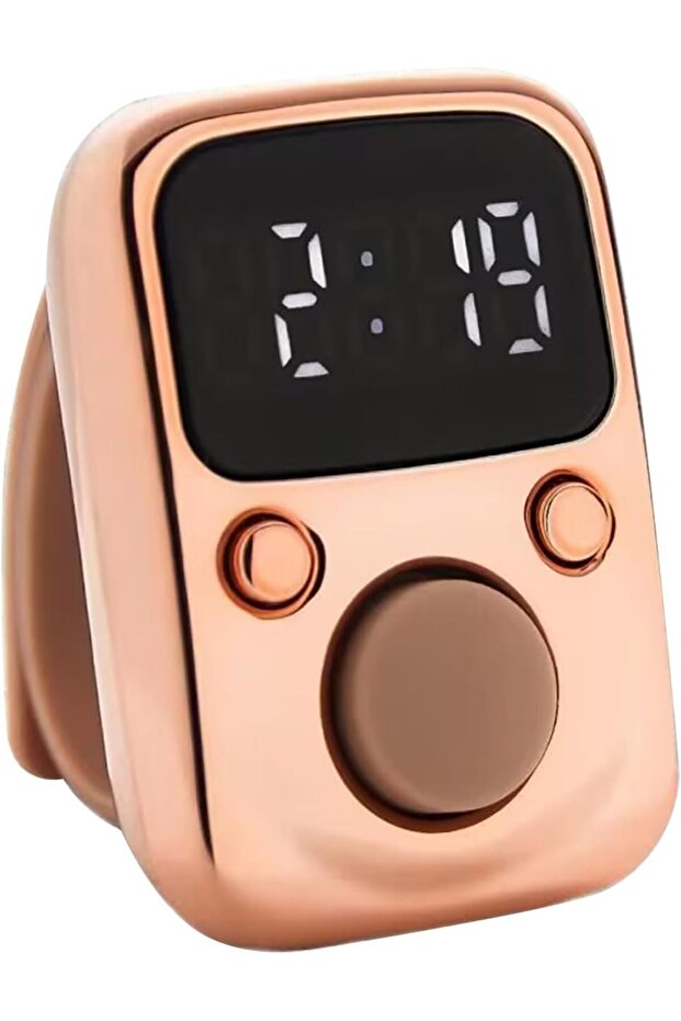 Digital Tasbeeh Zikr Counter Ring With LCD Display Screen Red - 5