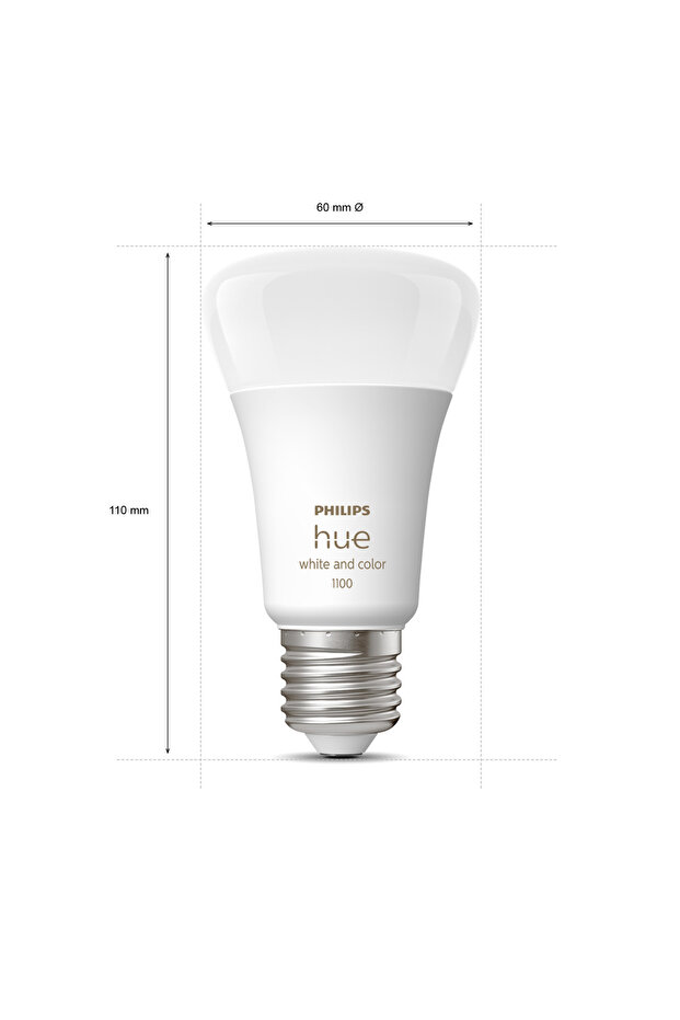 HueWCA 9-75W E27 1100 Lumen Renkli Akıllı Ampul 2'li Ekopaket A60 - 4