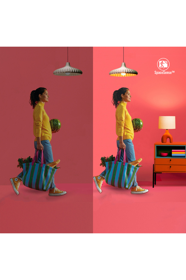 100W Renkli Ambiyans E27 Akıllı Ampul (A60) Matter, Google Home, Alexa Uyumlu - 6