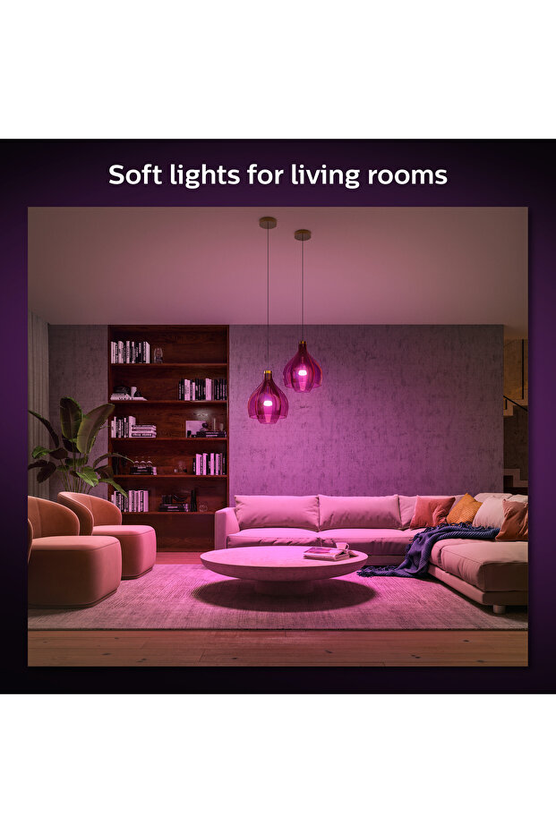 HueWCA 9-75W E27 1100 Lumen Renkli Akıllı Ampul 2'li Ekopaket A60 - 8