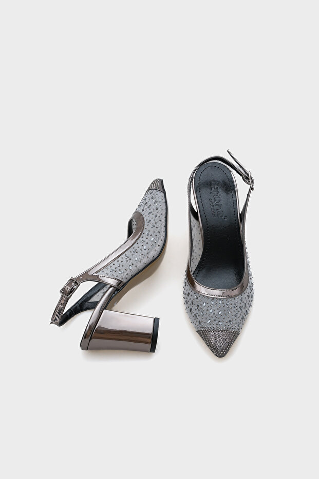 Nona 145 damskie buty na wysokim obcasie z odkrytymi plecami - 4