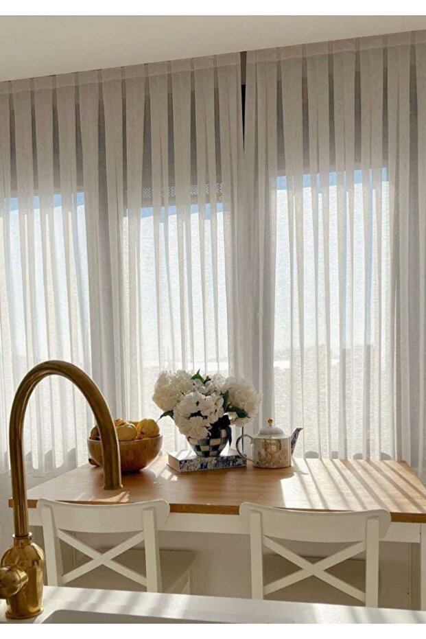 Aslan home düz tül perde - 4