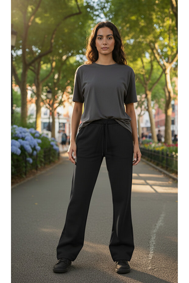 İSPANYOL PAÇA KADIN EŞOFMAN ALTI - 1