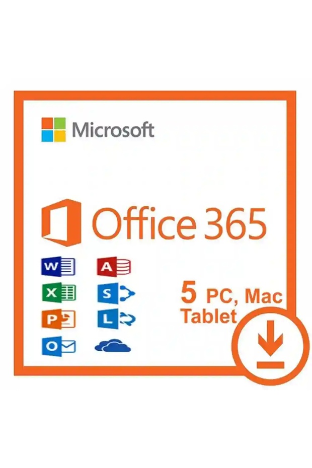 Office 365 Pro 5 Cihaz Süresiz Kullanım - Windows, Ipad, Tablet, MacOS, Android, Ios, Macbook - 5