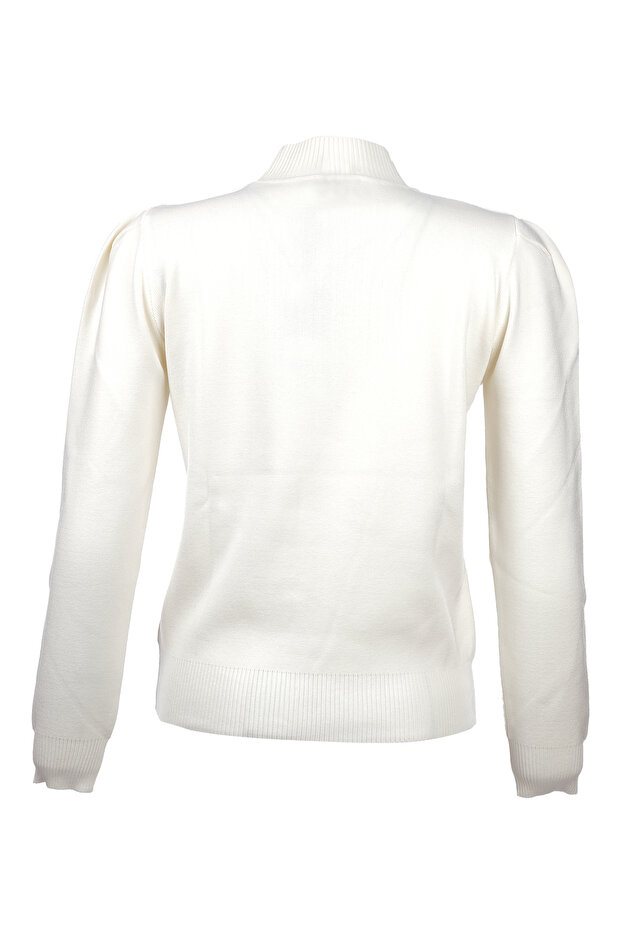 سترة ذات ياقة واقفة مع تفاصيل أزرار - 4