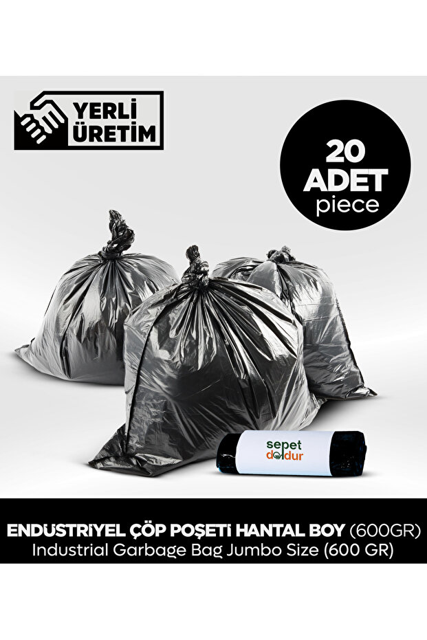 Industrial Garbage Bag Large Size/600 Gr - 20 Pieces