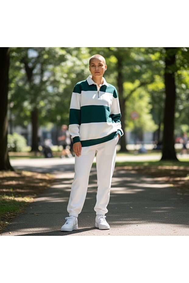 Unisex Casual Outfit – Sporty Chic with Sweatshirt and Sweatpants
