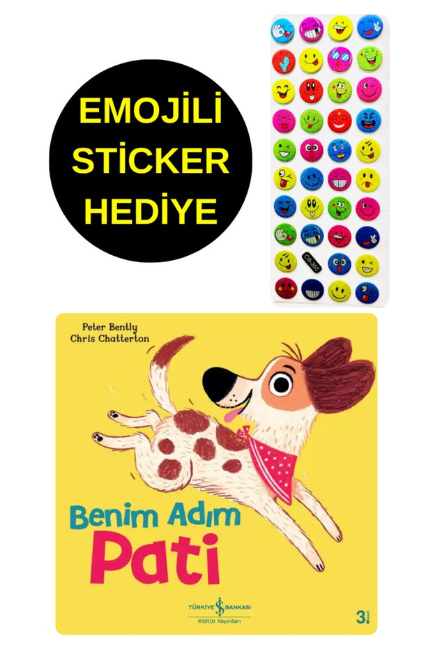 Emoji Sticker Gift - Preschool Illustrated Books - BENİM ADIM PATİ