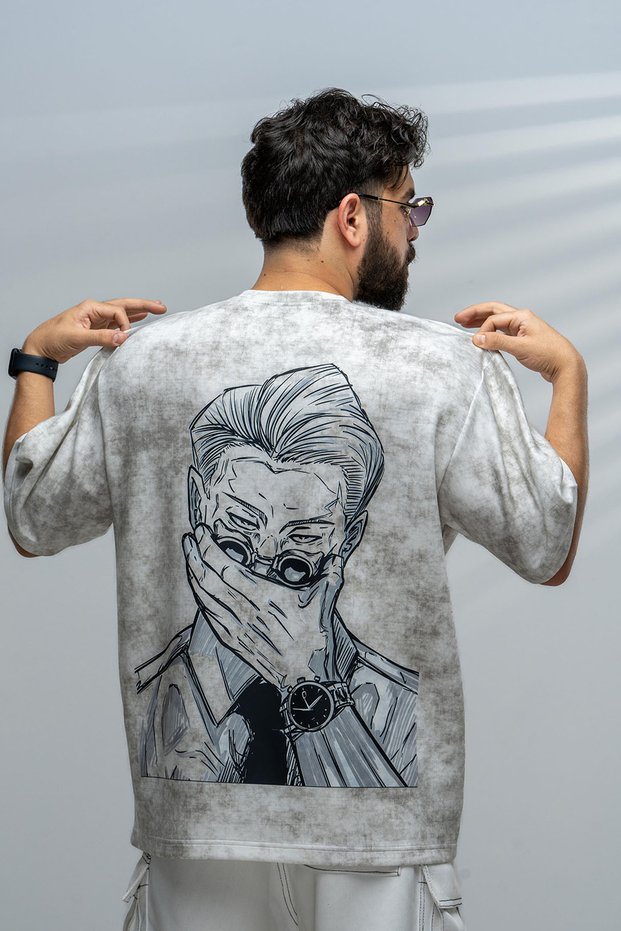 تيشرت أبيض بتصميم شخصية نانامي كينتو