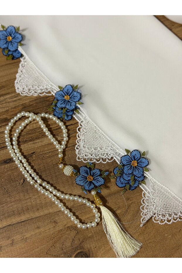 İğne oyası namaz başörtüsü - 6