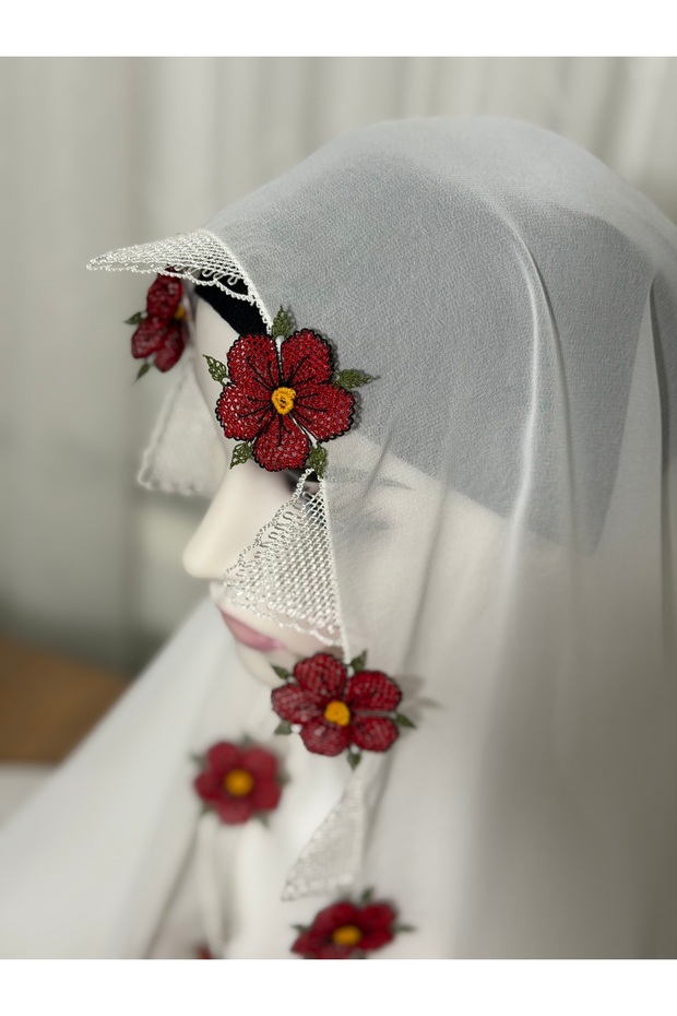İğne oyası namaz başörtüsü - 2