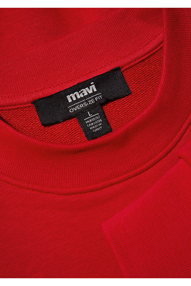 Φούτερ Red Crew Neck - Basic Model 0S10084-86417 - 7