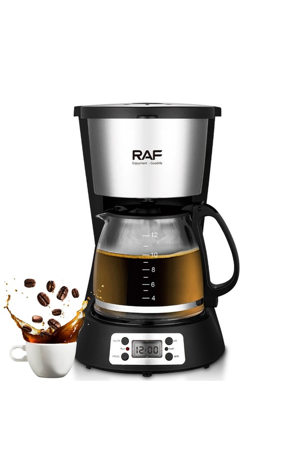 Coffee Maker 1000W | Drip Coffee Machine with 1.5L Glass Carafe & Digital Timer
