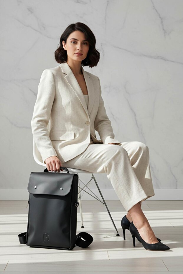 Onyx (Black) Dock Structured Backpack - 1