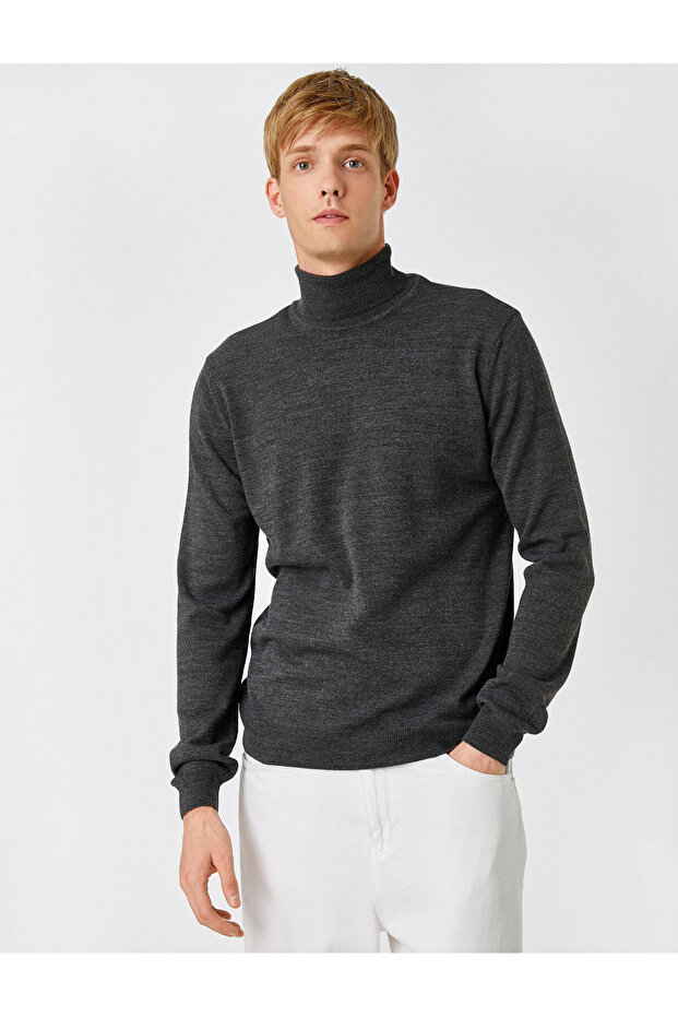 Basic-Rollkragenpullover - 3