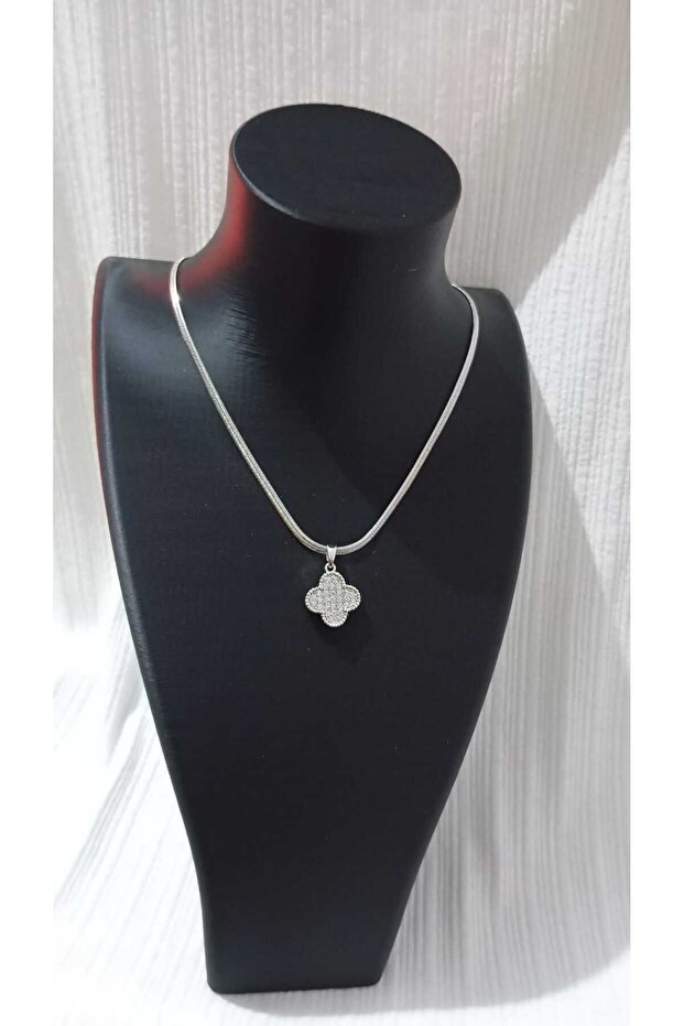 Çift yönlü yonca kolye - 2