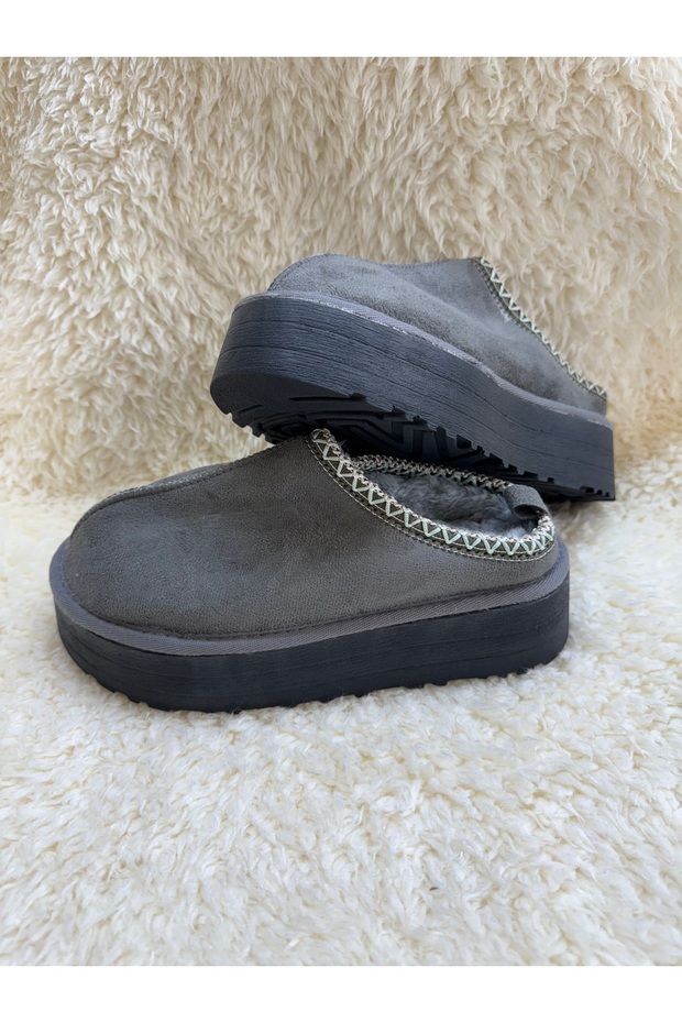 Kadın Şeritli Terlik Kalın Taban - 1