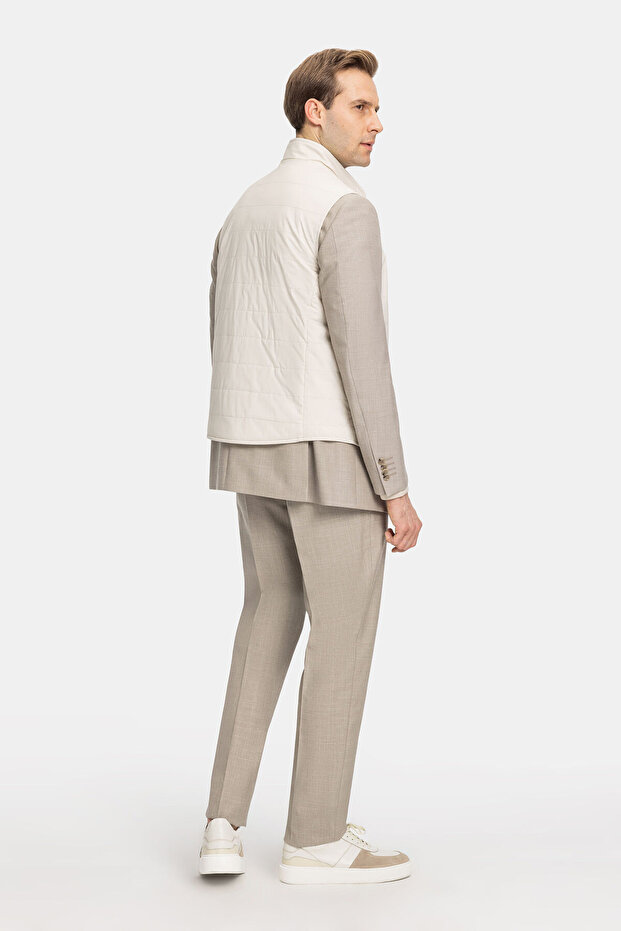 EKRU DÜĞMELİ YELEK - 6