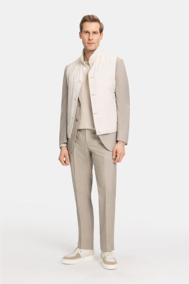 EKRU DÜĞMELİ YELEK - 5