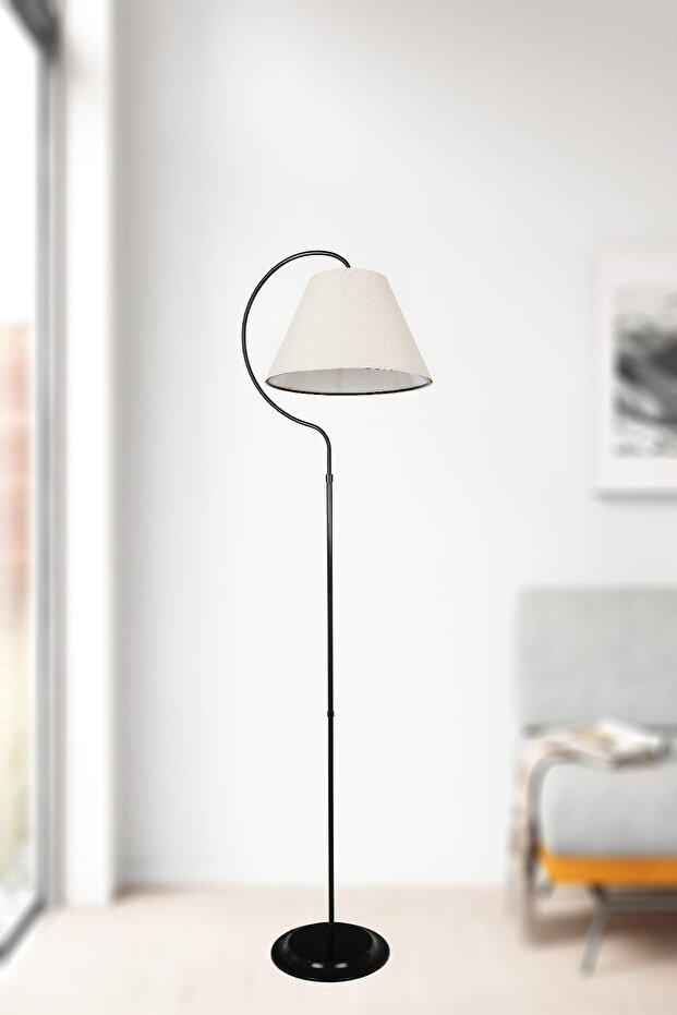 Güven Avize Lambader Holo Elips Siyah Krem Şapka - 2