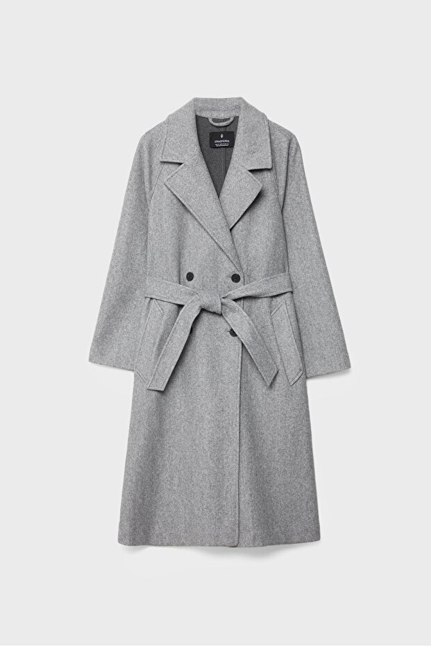 معطف ترنش ناعم الملمس - 5