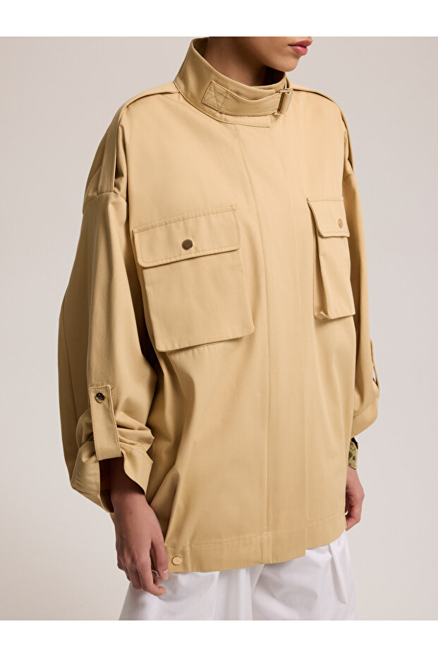 Bej Safari Ceket - 1