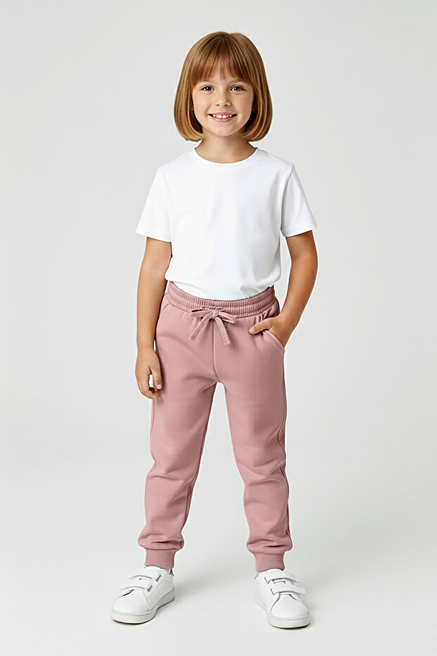 Girls' Elastic Waistband Elasticated Leggings Comfortable Fit