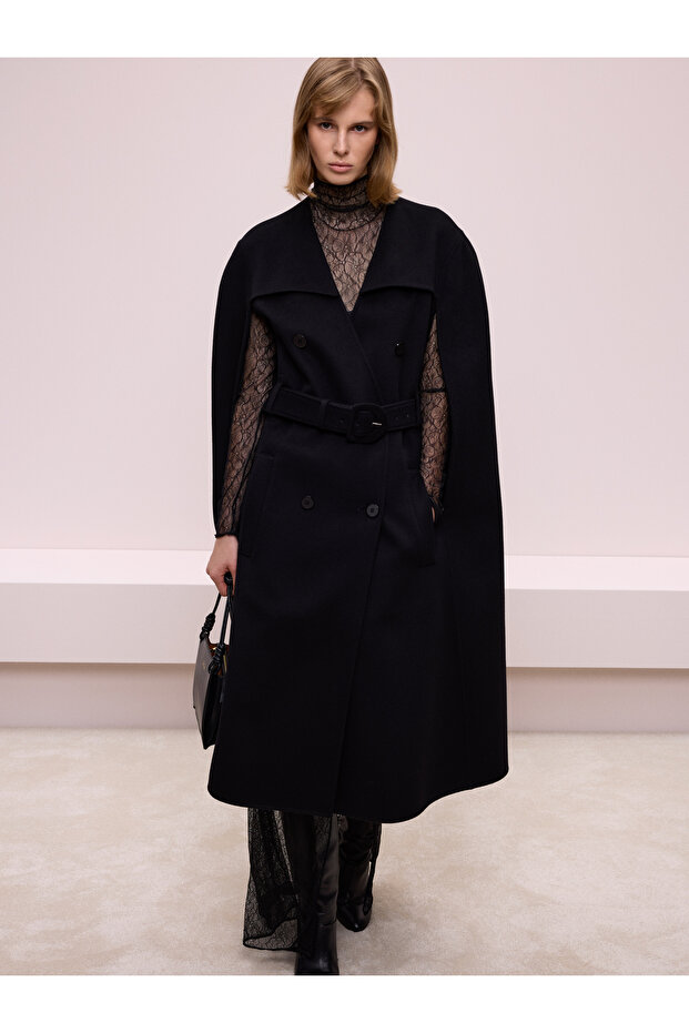 Pelerin Görünümlü Kaban - 4