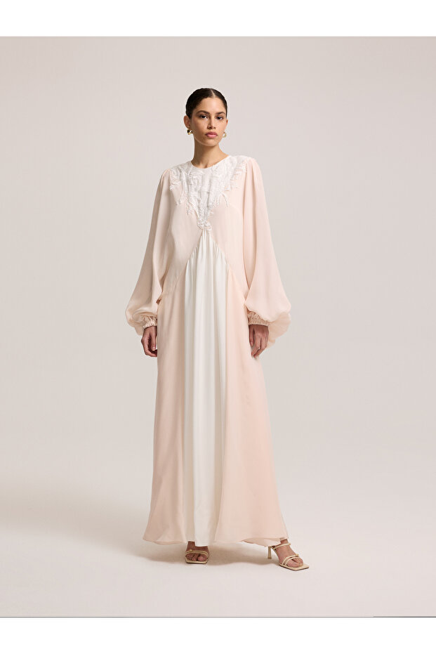 Oversize Cupro Elbise - 1