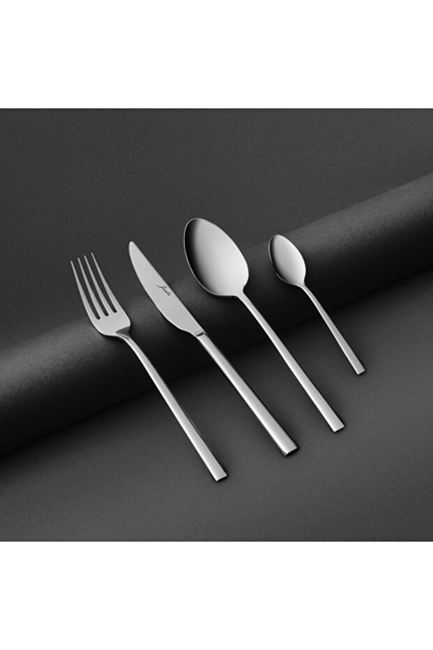 2001 24-Piece 6-Person Dessert Cutlery Set Steel