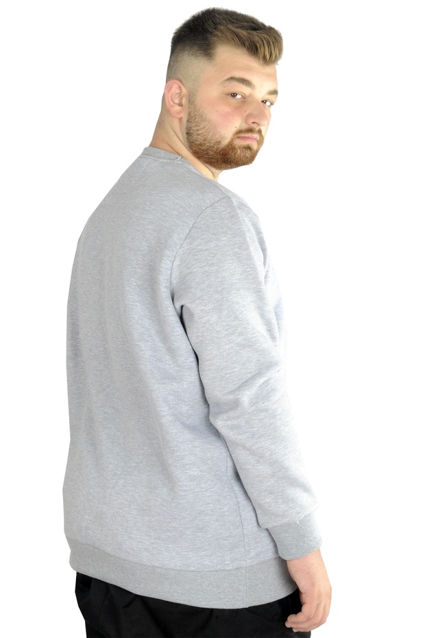 Mode Xl Erkek Sweatshirt Bisiklet Yaka Basic 20131 Grimelanj - 4