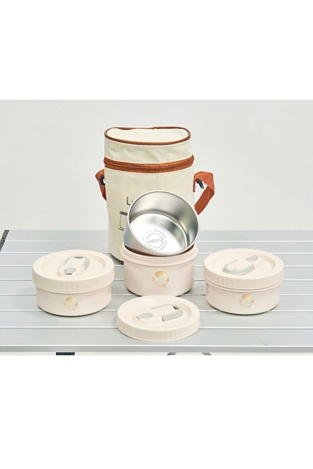 LUNCH BOX Yemek Termosu Paslanmaz Çelik 3 Katmanlı Sefer Tası 1,70 Lt