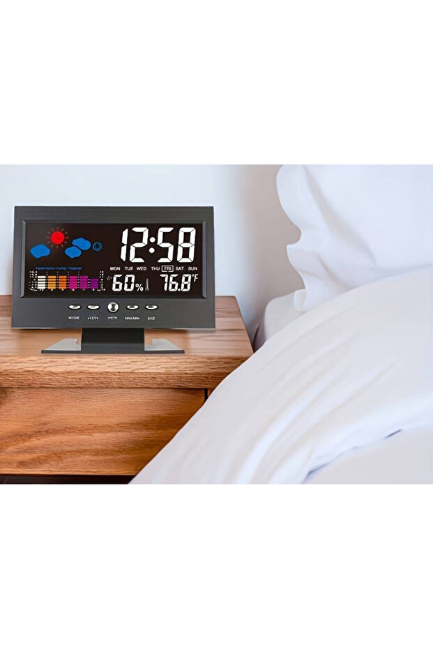 Digital Clock with Thermometer and Display model 8082T - 7