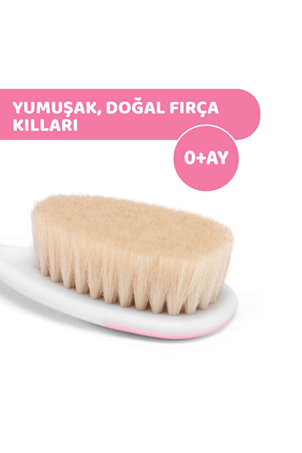 Pembe Fırça Ve Tarak Seti - 4