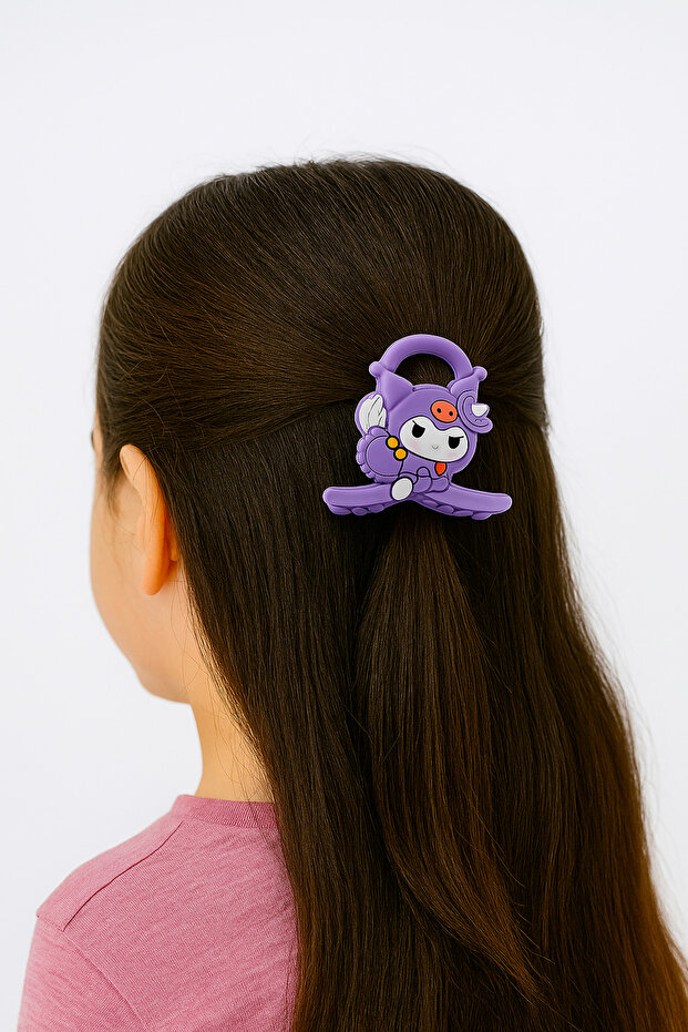 Kuromi Designed Colorful Children's Hair Clips