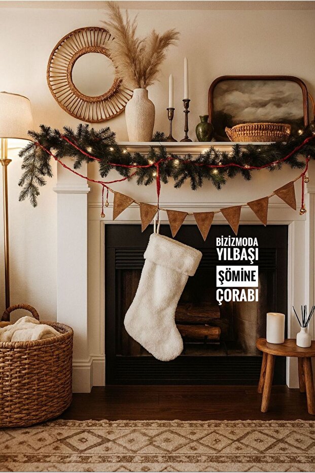 Christmas Gift Stocking Christmas Stocking Gift Pouch New Year Fireplace Stocking