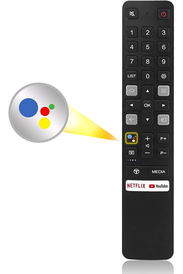 جهاز تحكم عن بعد صوتي بديل لتلفزيون TCL Android Smart TV RC901V - 1