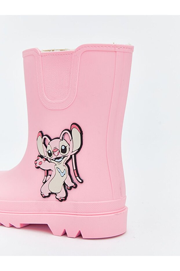 LCW STEPS Stitch Baskılı Kız Çocuk Yağmur Botu - 6