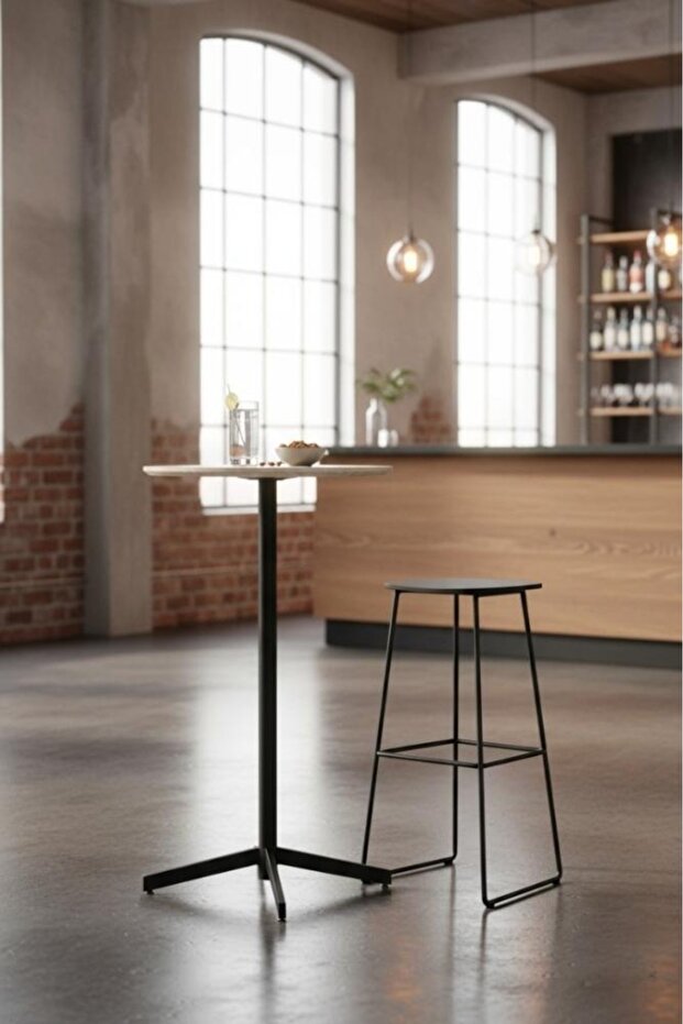 طاولة كافيه بار عالية بتصميم عصري أنيق - 1