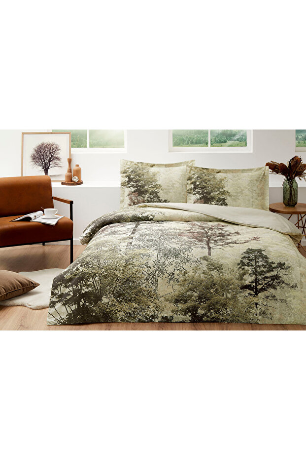 طقم غطاء لحاف مزدوج تان - 4