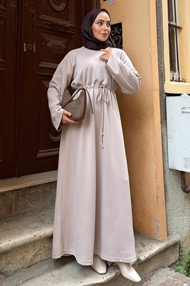 Hijab Dress Z5711 Beige
