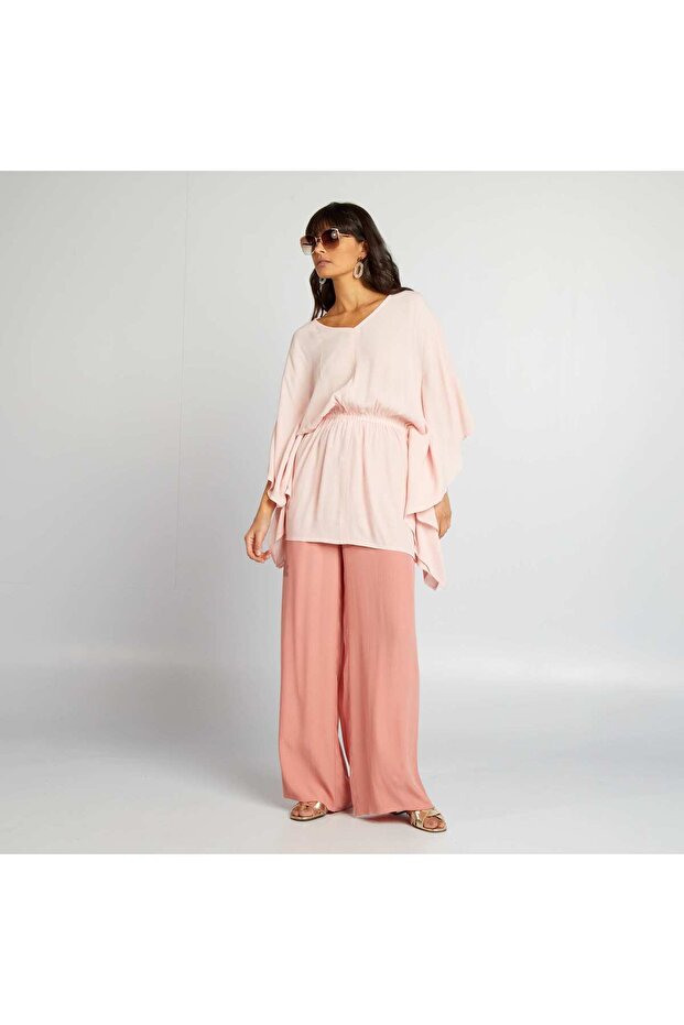 بلوزة بوهو وردية - 2